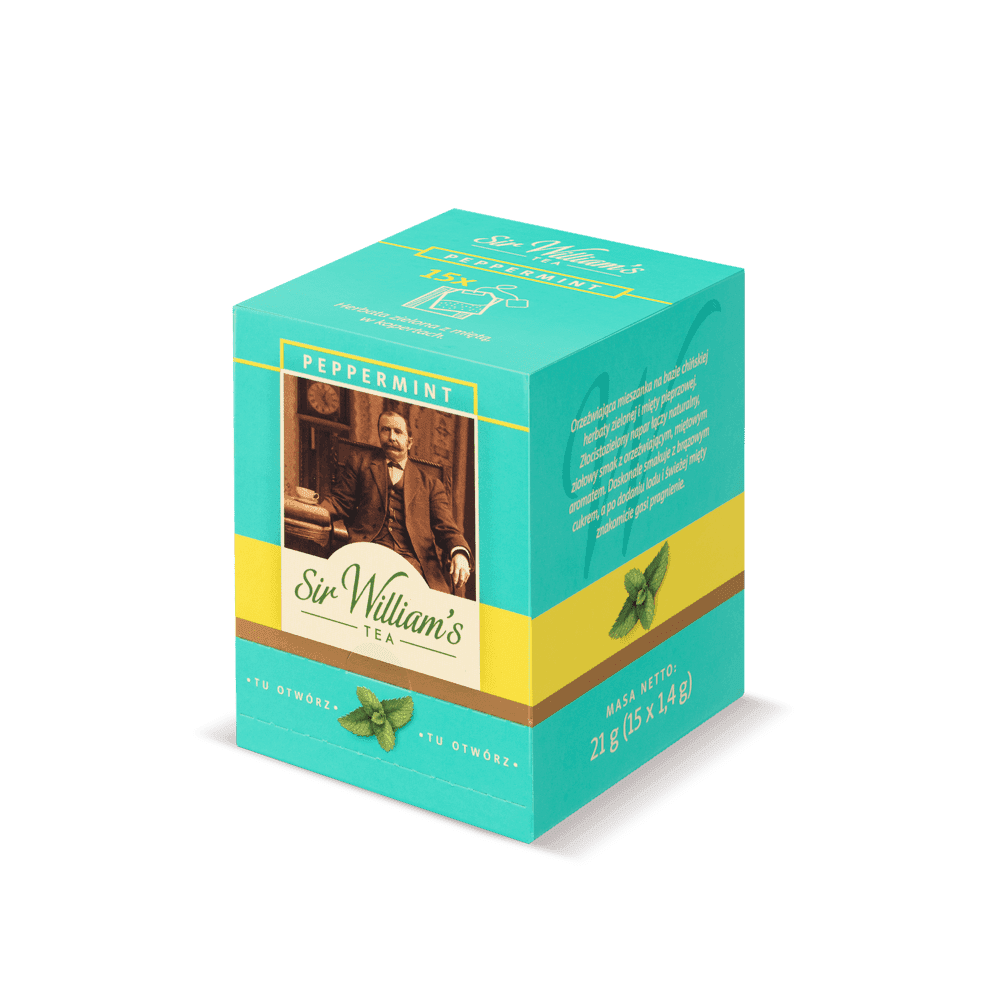 Zielona Herbata Sir William’s Tea Peppermint 15 Saszetek 