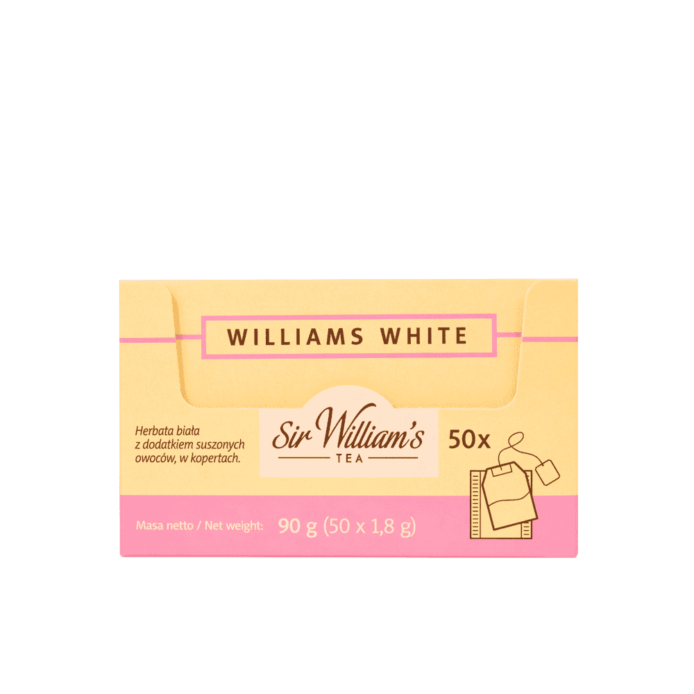 Biała Herbata Sir William’s Tea White 50 Saszetek 