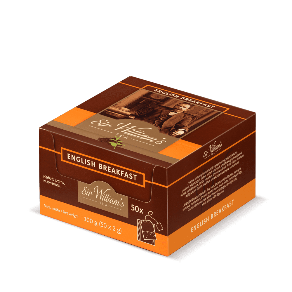 Czarna Herbata Sir William’s Tea English Breakfast 50 Saszetek 