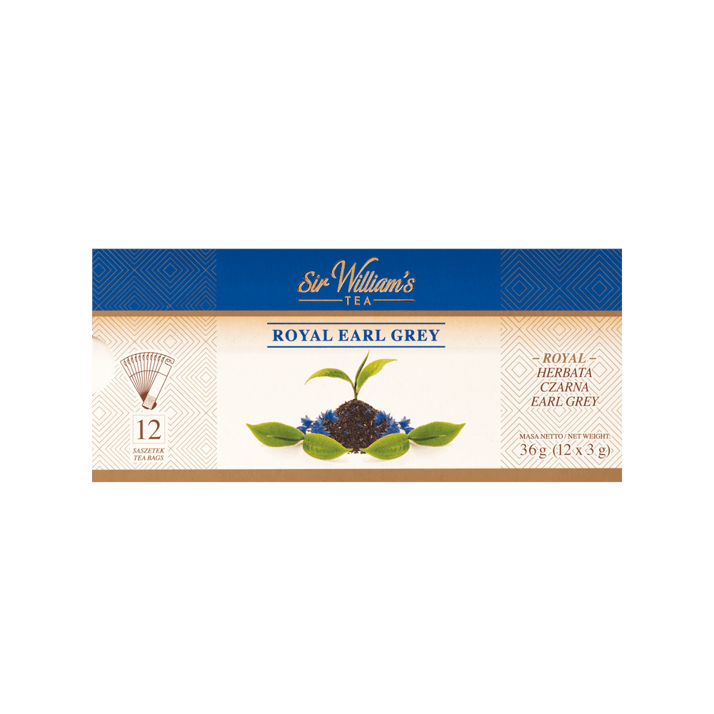 Czarna Herbata Sir William's Royal Earl Grey 12 Saszetek