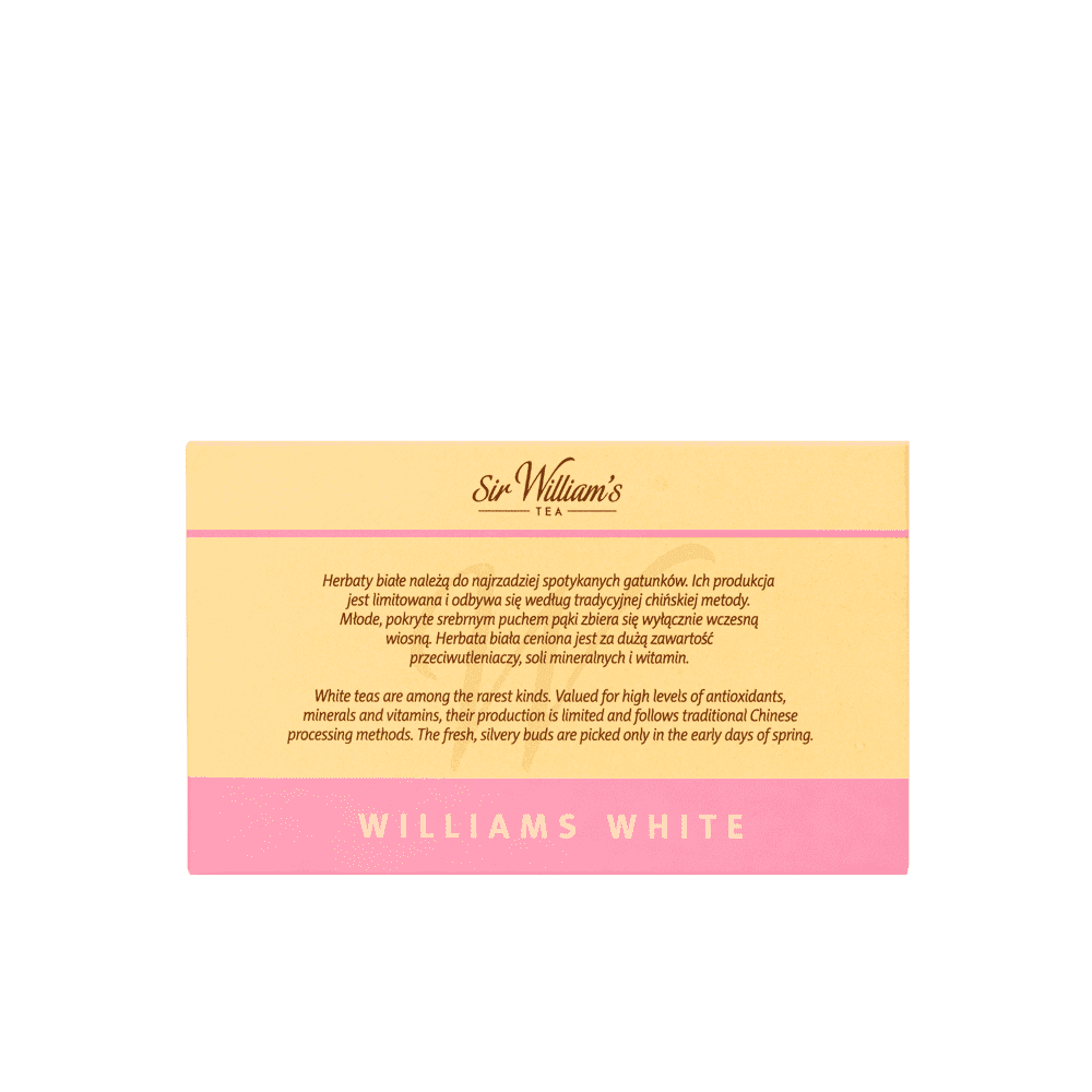 Biała Herbata Sir William’s Tea White 50 Saszetek 